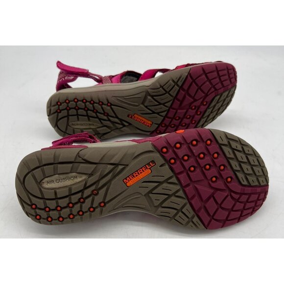 Merrell Women's Azura Wrap Mary Jane Closed Toe Flat Sandal Size 7 Pink Casual - Picture 6 of 7